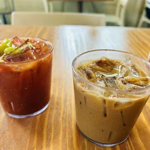 Bloody Mary &amp; Freight Train cocktails