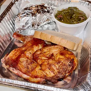 1/2 Smoked Chicken Catering Dinner