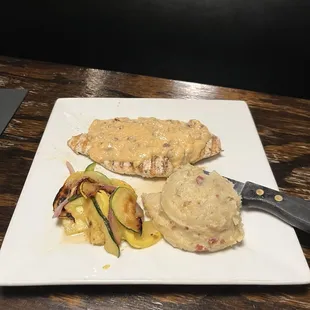 Chicken with lobster pecan sauce