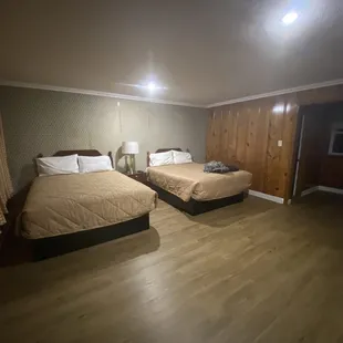 Pointlessly huge, underfurnished room.