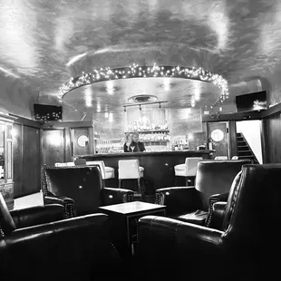 I thought it would be fun to post a black &amp; white photo I took of this lovely old school bar.