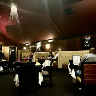 The beautiful and intimate dining room.