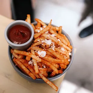 Duck fat fries