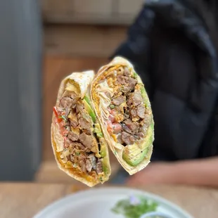 Steak burrito