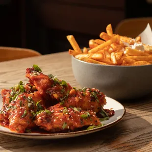 Crispy Gochujang wings