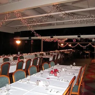 Clubhouse decorated for a party