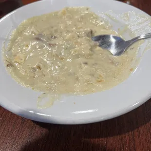 Clam chowder.