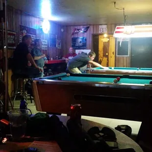 Two pool tables available