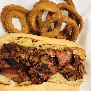 Smoked Brisket sandwich.