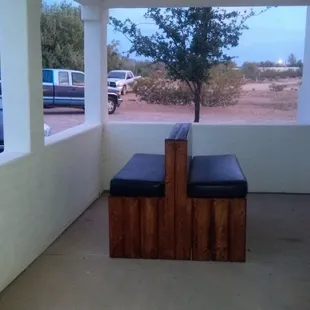 Outdoor seat...the only one