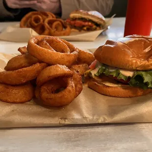 Both plates, but all one meal.