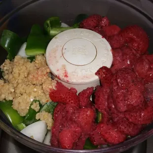 House made strawberry salsa