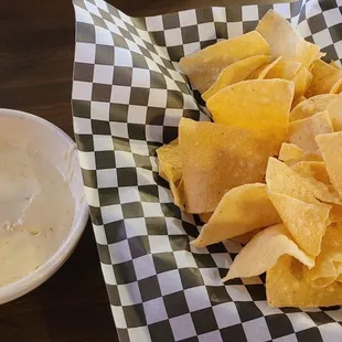 Chips and queso. Good.