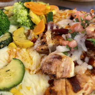 Bacon Monterey chicken -so cheeeeeesy but good.