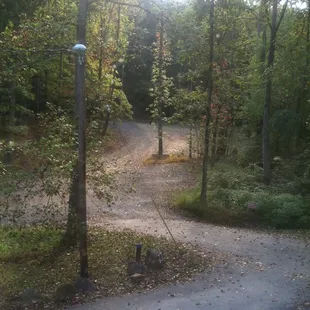 the hill leading to our horsehoe pits.