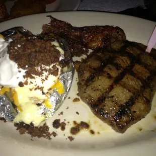 7oz sirloin with loaded tater