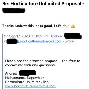 I agreed to everything in their proposal.