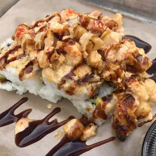 Seafood Volcano Roll