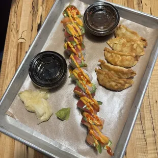 sushi and sashimi, food