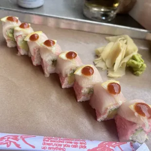 Hamachi Wrapped Roll
