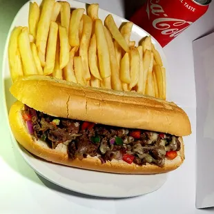 Philly cheese steak combo