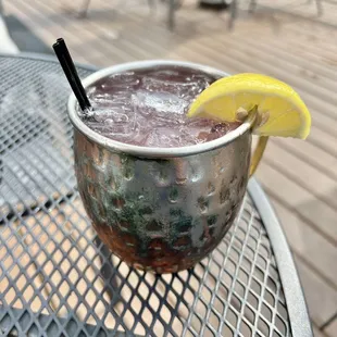 Blueberry Basil Mule