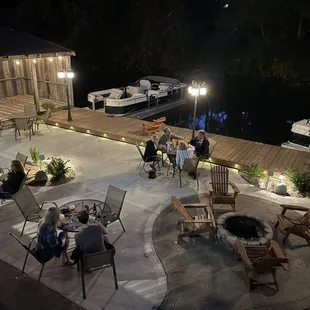 Bottom floor of deck &amp; canal