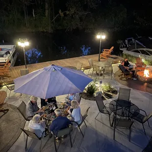 Bottom floor of deck &amp; canal
