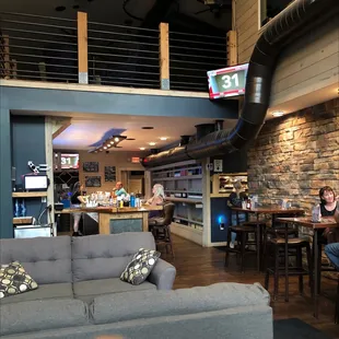Bar and dining area