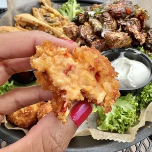 Mac and cheese bite