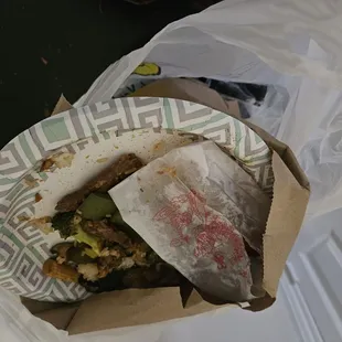 To get a refund, Ho&apos;s ChineseTake Out demanded to get their food back. There it is.