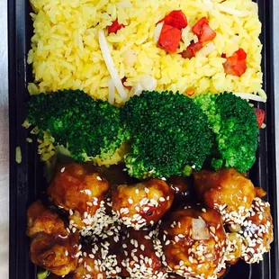 Sesame chicken combo
