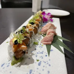 Geisha and o-toro nigiri