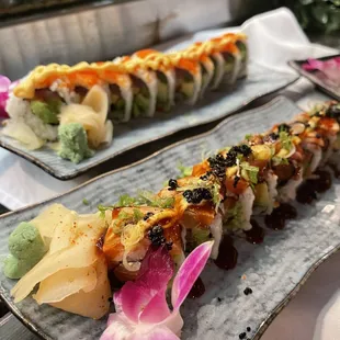 Geisha and Three seas rolls