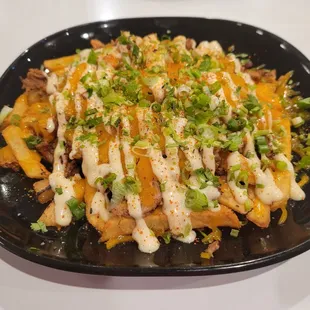 French fry appetizer! It&apos;s like Asian poutine, and it&apos;s amazing!