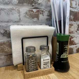 Cute set ups at tables with everything you need!