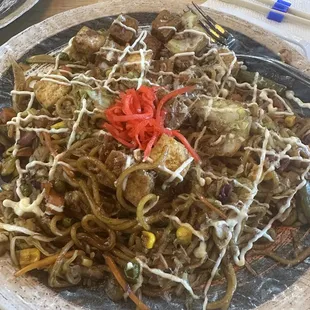 Yakisoba with tofu