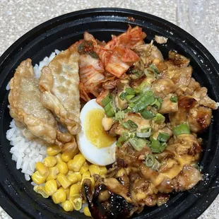Chicken Teriyaki Rice Bowl with Kimchi