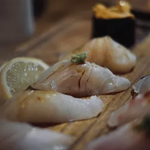 some of the deluxe sushi platter