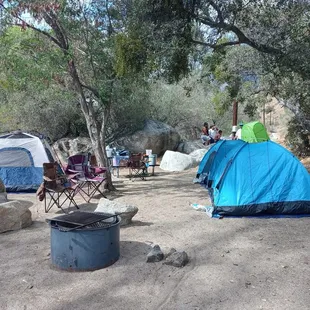 Our set up at campsite 8.