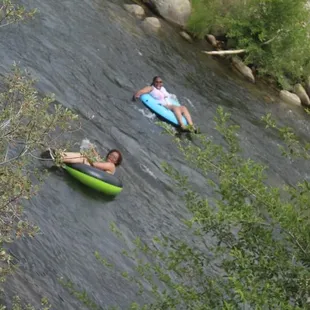Floating around in the river