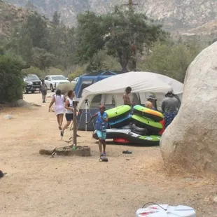 Looking towards campsite 9 and 10