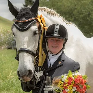 Carol &amp; Julio made their &quot;Century Ride&quot; here at Hossmoor&apos;s *** Dressage Show in May, 2017!