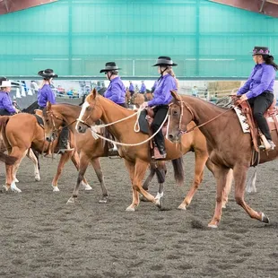 Drill team performing at Hossmoor.