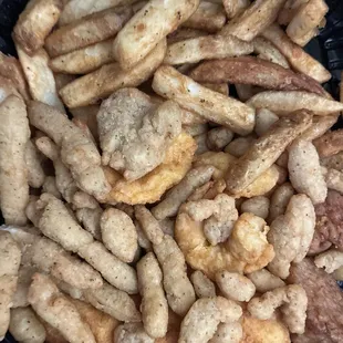 a close up of a container of crackers