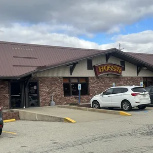 the front of the restaurant