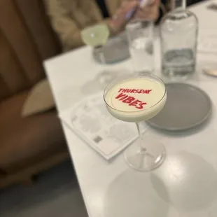 One of the delicious cocktails we had.  Don&apos;t place your order for food before you get your cocktails.  Our food came out before our drinks.