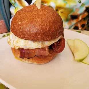 Breakfast burger for the win!