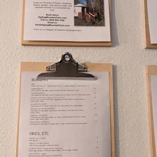 Burgers Fries &amp; Camping haha Menus Oct 30-2023
