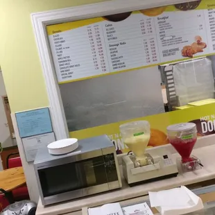 a display of doughnuts